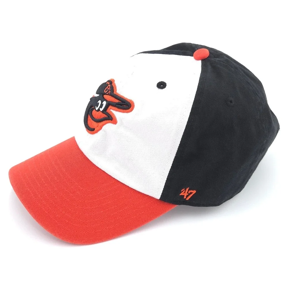 Baltimore Orioles 47 Brand Clean Up Adjustable Hat Black Orange OSFA MLB NWOT